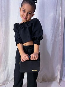 Conjunto Encanto Manu Blogueira Preto