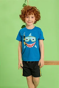 Conjunto Infantil Masculino Tubarão Tam.3