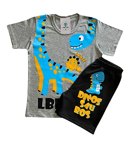 Conjunto Infantil Masculino Dino Mescla Tam.6