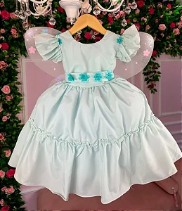 Vestido Encanto Florzinha Julia Verde