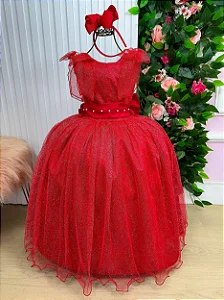 Vestido Luxo Encanto Longo Vermelho