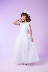 Vestido Luxo Encanto Longo Branco
