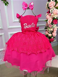 Vestido Barbie Luxo Pink