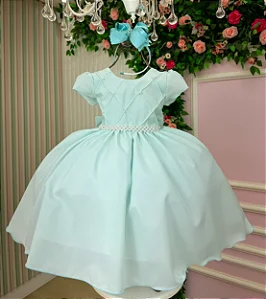 Vestido Luxo Encanto Verde Claro