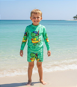 Conjunto Proteção Solar Jacaré Tamanho 6