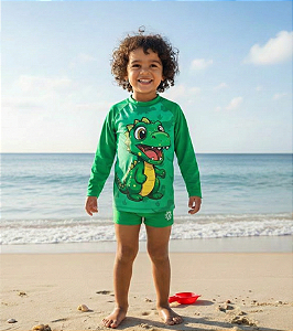 Conjunto Proteção Solar Dinossauro Tamanho 8