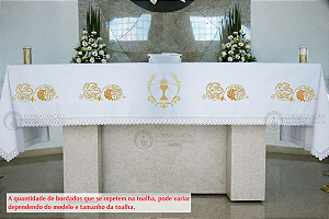 Toalha de Altar Bordada – CG 97
