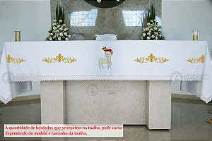Toalha de Altar Bordada – CG A101