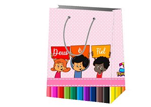 Sacola de Papel Personalizada 3 Palavrinhas
