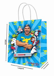 Sacola de Papel Personalizada Lucas Neto