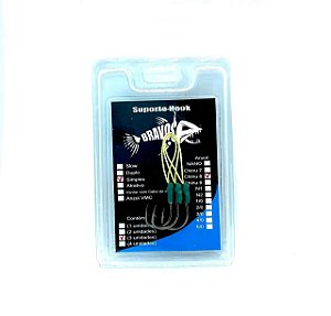 MicroSuporte Hook Simples (Chinu 8 Black) (3 Unidades)