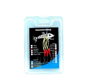 MicroSuporte Hook Simples (Chinu 9 Black) (3 Unidades)