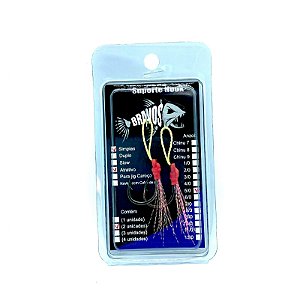 Suporte Hook 5/0 Simples com Flash atrativo (2 unidades)