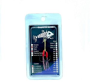 Suporte Hook 2/0 Duplo com Flash Atrativo