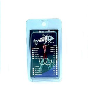 Suporte Hook 4/0 Simples com Flash Atrativo Glow (2 unidades)