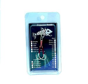 Suporte Hook 4/0 Simples com Girador e Flash Atrativo Glow