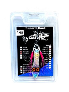Jig 14g Sapinho com Suporte Hook Chinu 7 com Flash Atrativo