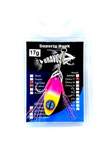 Jig 17g  Suporte Hook Chinu 7 com Flash Atrativo