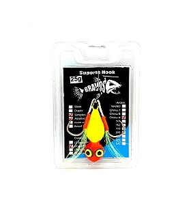 Jig 25g Corujinha com Micro Suporte Hook Chinu 9 com Flash Atrativo