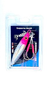 Jig 35g com Suporte Hook 1/0 Slow Duplo com Flash Atrativo