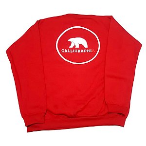 CALLIGRAPHIA  GOLA CARECA  VERMELHA A3X  UNISSEX