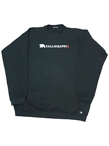 MOLETOM CALLIGRAPHIA A3X GOLA CARECA UNISSEX