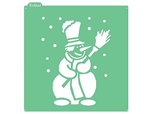 STENCIL BONECO NEVE (Nº3) G