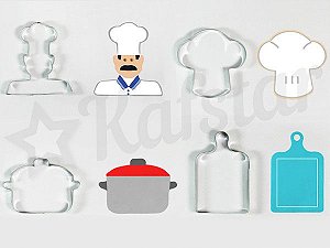 KIT CORTADOR CHEF - 4PÇ