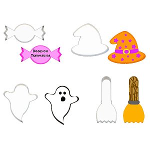 KIT CORTADOR HALLOWEEN MINI (Nº2) - 4PÇ