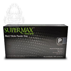 Luva Supermax Black Tam G
