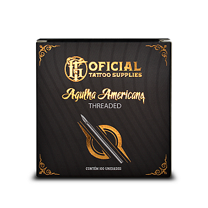 Agulha Americana para Piercing S-18G - Reta -  GT Oficial - 100 un