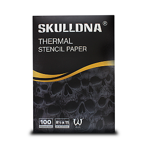 Papel Termal A4 para Impressora Decalque AVA - Traço - Skulldna - CX 100 un