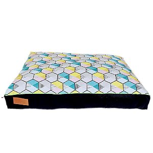 Cama para cachorro, Tipo Almofadão, Polígono Azul M