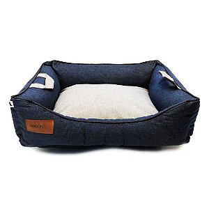 Cama para cachorro, All Jeans + Alfaiataria, Tamanho P