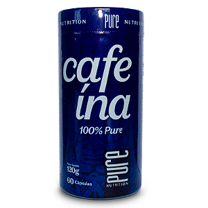 Cafeína 100% Pure 60 Caps - Pure Nutrition