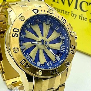 Relógio Masculino Invicta Zeus Magnum Linha Gold One Dourado