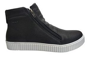 TENIS COTURNO FEMININO PEGADA PRETO