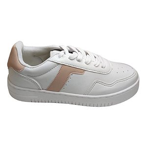 TENIS AIRSPORT CASUAL FEMININO BRANCO ROSA
