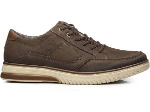 SAPATENIS PEGADA MASCULINO EM COURO MARRON 111402-05