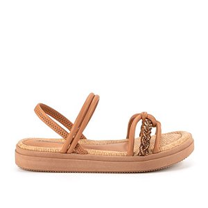 SANDÁLIA MISSISSIPI FLATFORM CARAMELO