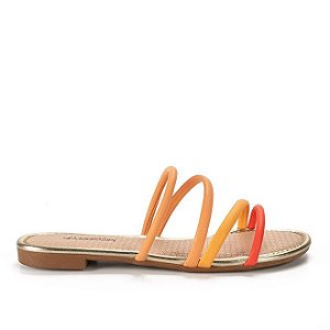 CHINELO SLIDE MISSISSIPI DE TIRAS FINAS COLORIDA