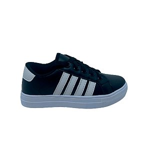 TENIS CASUAL GIBIZINHO BRANCO/PRETO INFANTIL