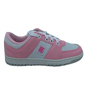 TENIS CASUAL GIBIZINHO ROSA/BRANCO INFANTIL