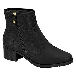 BOTA CUTURNO MOLECA CANO E SALTO BAIXO PRETO FEMININO