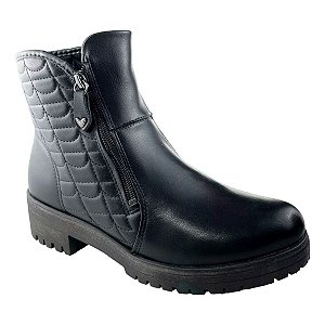 BOTA COTURNO MISSISSIPI DE SALTO BLOCO PRETA