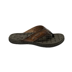 CHINELO MASCULINO CHINELO PEGADA COURO NATURAL ANILINA PINHÃO