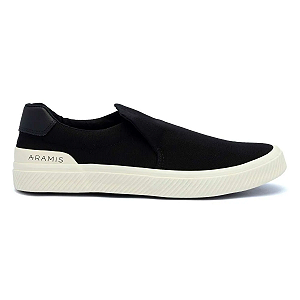 TENIS DAILY SLIP CANVAS PRETO/OFF WHITE