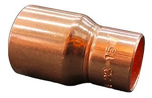 LUVA REDUÇÃO DE COBRE 22MM X 15MM ELUMA - P/ ÁGUA, GAS E REFRIGERAÇÃO