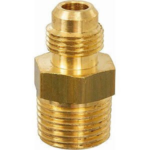 MEIA UNIÃO 1/2" NPT X 3/8 SAE - P/ GAS E REFRIGERAÇÃO