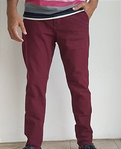 CALÇA CHINO VINHO EDGE